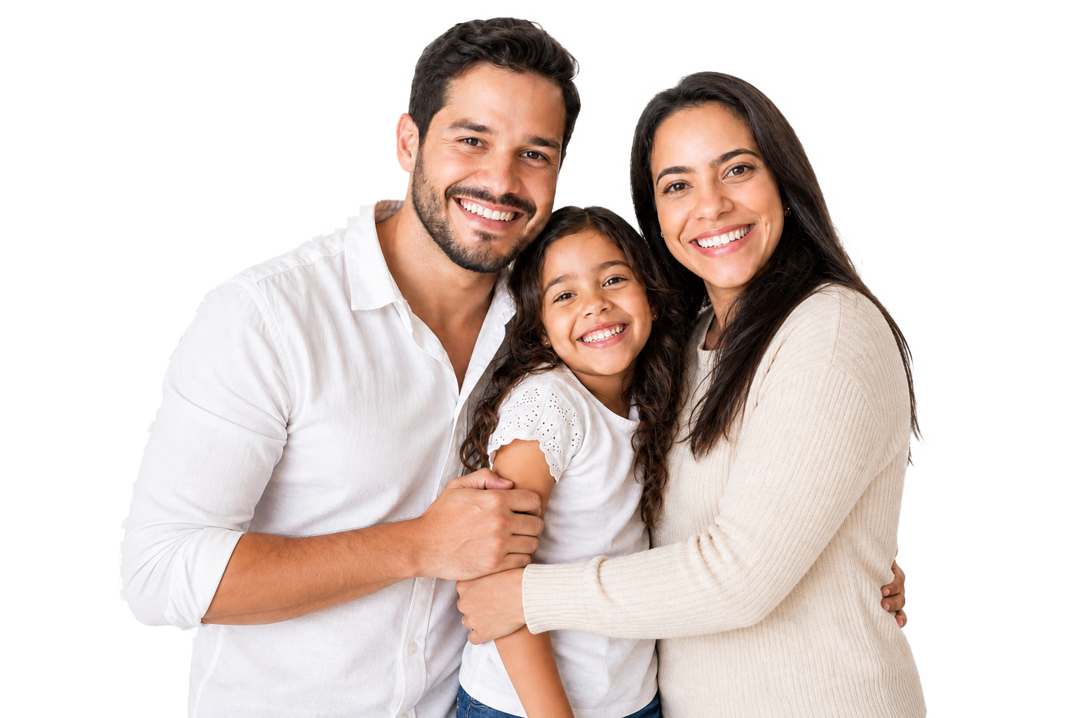 Família feliz — planos de saúde Hapvida individual e familiar